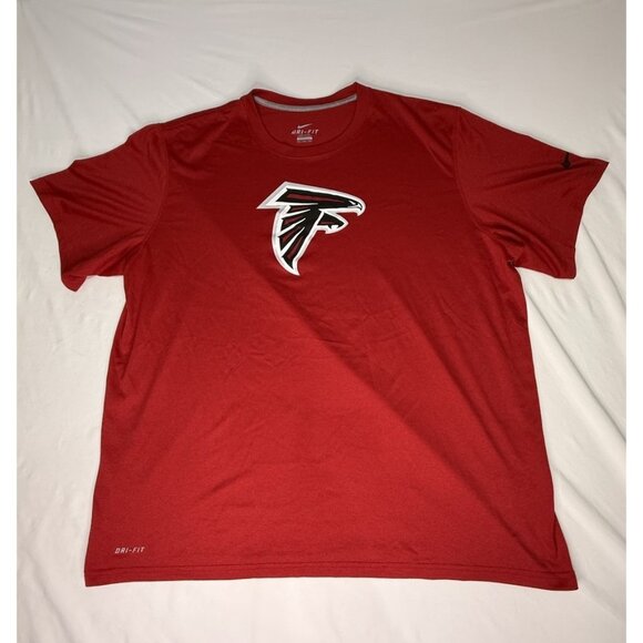 NIKE Men’s Atlanta Falcons NFL Tee Shirt XXL Red Black - Picture 1 of 9